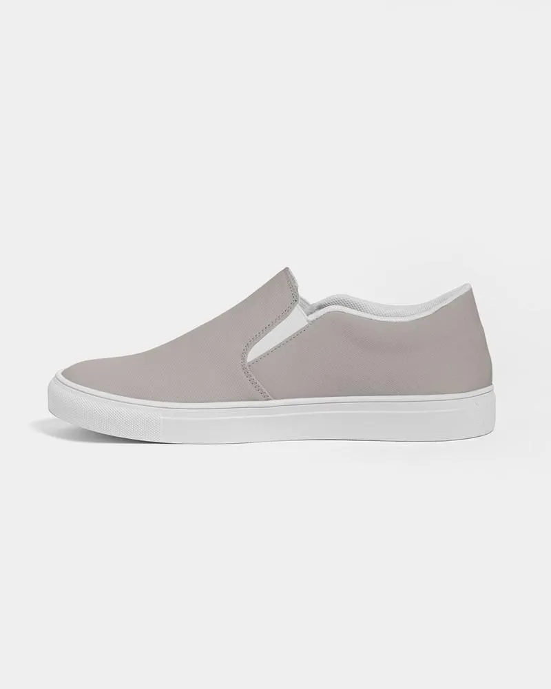 Muted Brown Slip-On Canvas Sneakers | Men's | Muted Pale Brown | C30M30Y30K0