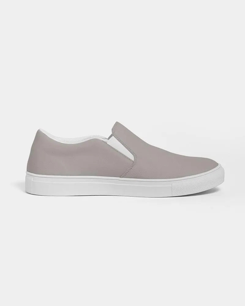 Muted Brown Slip-On Canvas Sneakers | Men's | Muted Pale Brown | C30M30Y30K0