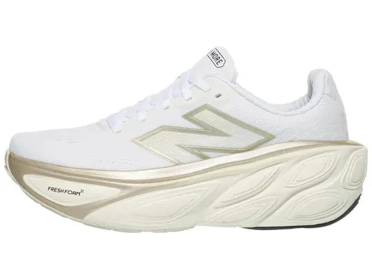 New Balance | Fresh Foam X More v5 | Women's | White/Sea Salt/Light Gold Metallic