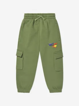 Off-White Boys Camouflage Logo Joggers in Green