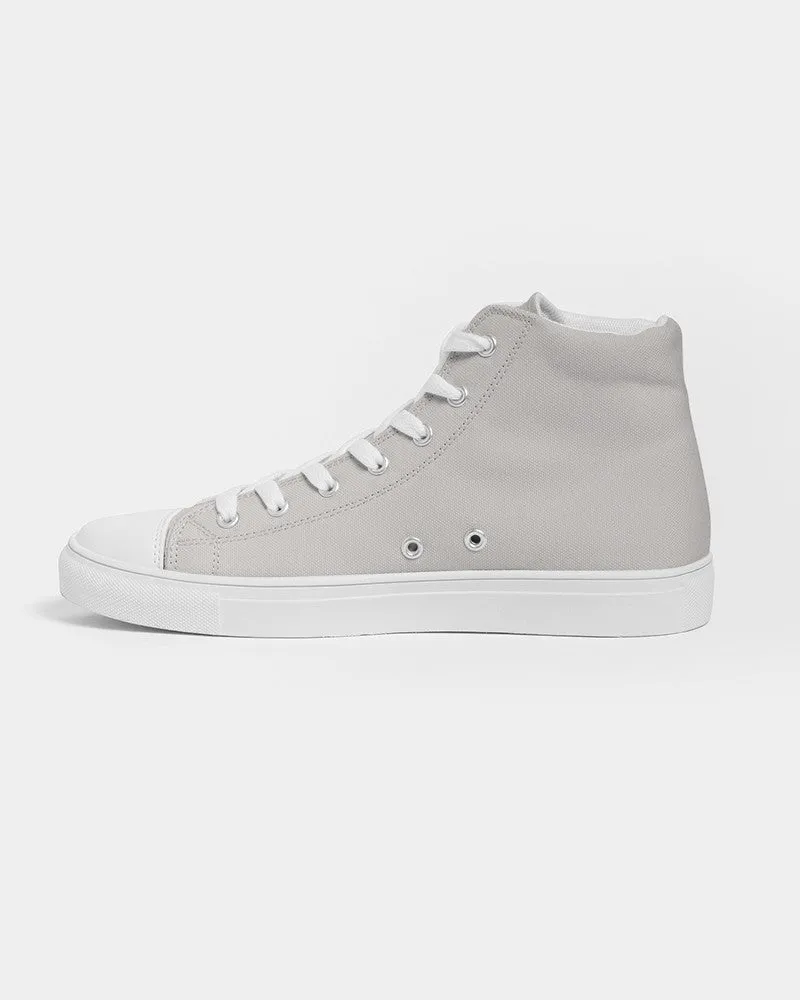 Pale Brown Men's High-top Canvas Sneakers | Men's | Light Muted Pale Brown | C10M10Y10K0