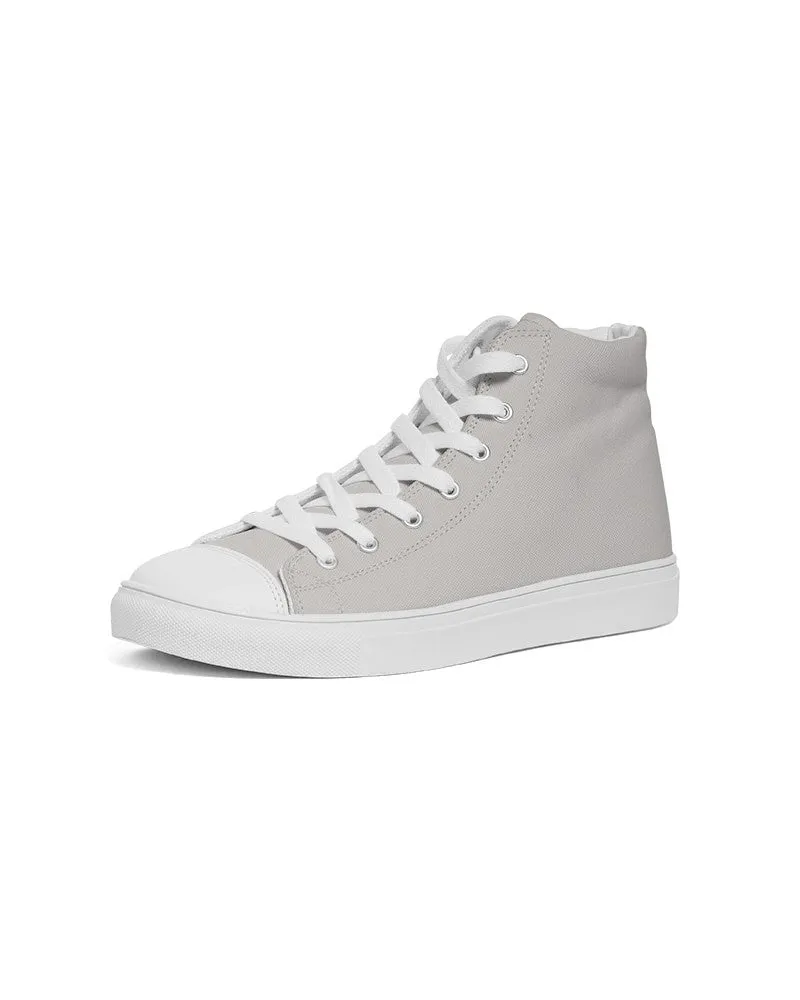 Pale Brown Men's High-top Canvas Sneakers | Men's | Light Muted Pale Brown | C10M10Y10K0