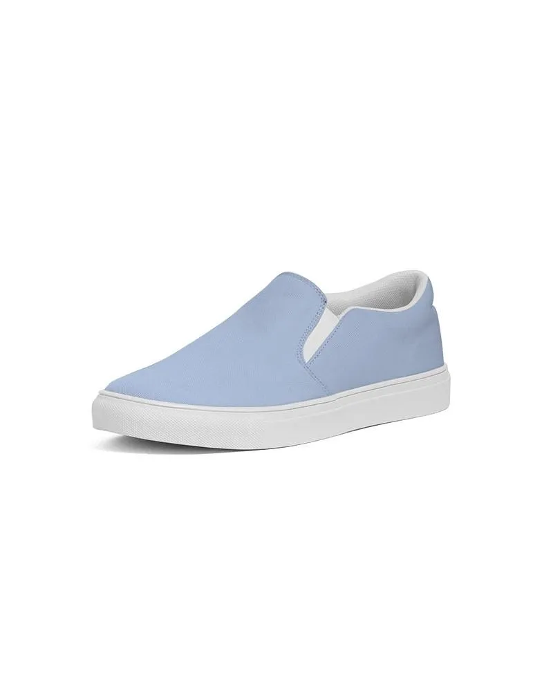 Pale Pastel Blue Slip-On Canvas Sneakers | Men's | Bright Pale Pastel Blue | C30M15Y0K0