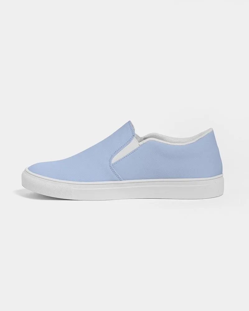 Pale Pastel Blue Slip-On Canvas Sneakers | Men's | Bright Pale Pastel Blue | C30M15Y0K0