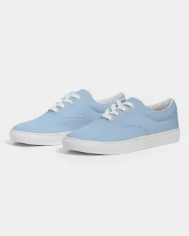 Pale Pastel Cyan Men's Canvas Sneakers | Men's | Bright Pale Pastel Cyan | C30M8Y0K0