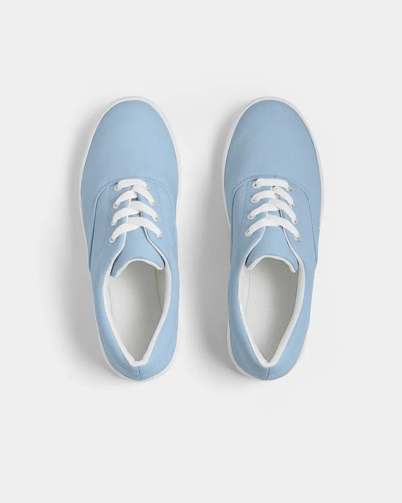 Pale Pastel Cyan Men's Canvas Sneakers | Men's | Bright Pale Pastel Cyan | C30M8Y0K0