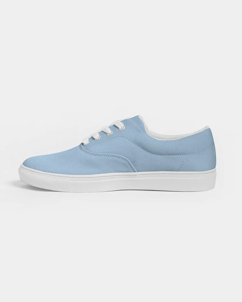 Pale Pastel Cyan Men's Canvas Sneakers | Men's | Bright Pale Pastel Cyan | C30M8Y0K0