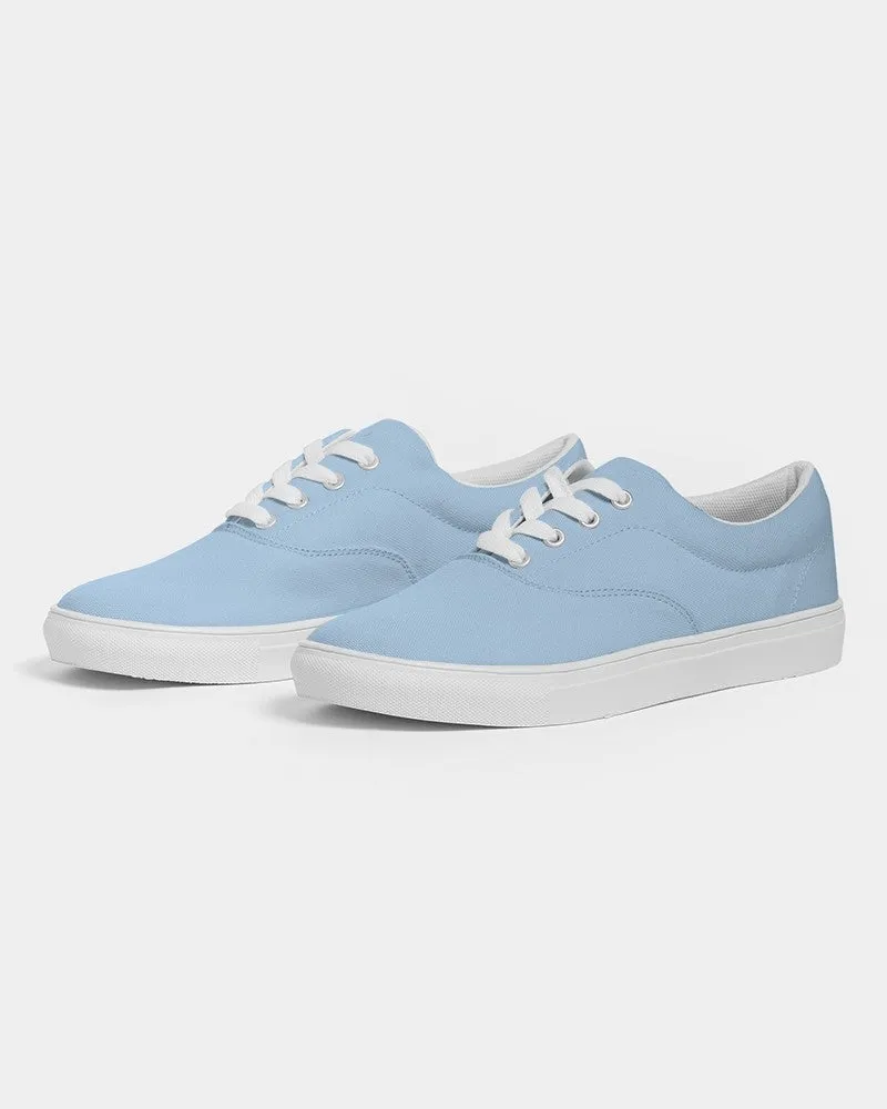 Pale Pastel Cyan Men's Canvas Sneakers | Men's | Bright Pale Pastel Cyan | C30M8Y0K0