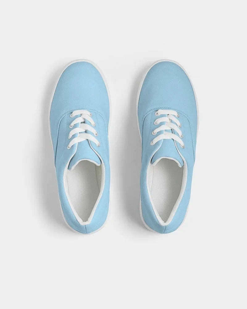 Pale Pastel Cyan Women's Canvas Sneakers | Women's | Bright Pale Pastel Cyan | C30M0Y0K0