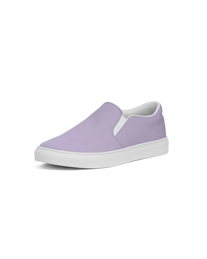 Pale Pastel Violet Slip-On Canvas Sneakers | Men's | Bright Pale Pastel Violet | C22M30Y0K0