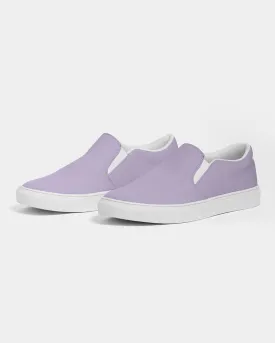 Pale Pastel Violet Slip-On Canvas Sneakers | Men's | Bright Pale Pastel Violet | C22M30Y0K0