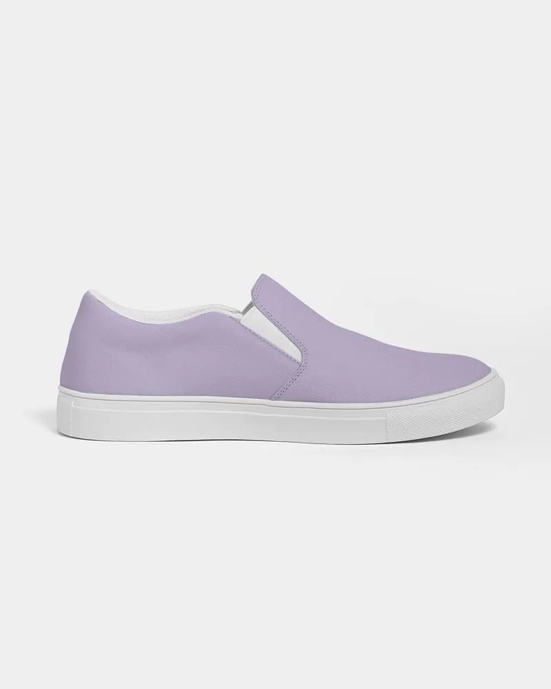 Pale Pastel Violet Slip-On Canvas Sneakers | Men's | Bright Pale Pastel Violet | C22M30Y0K0