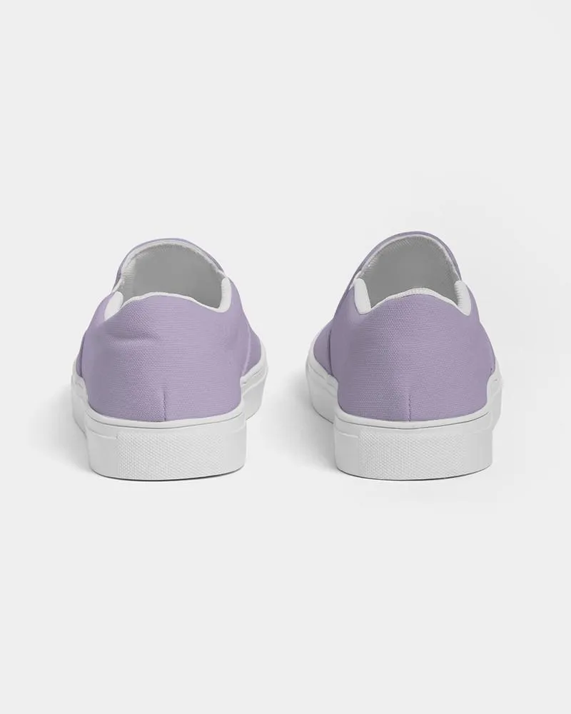 Pale Pastel Violet Slip-On Canvas Sneakers | Men's | Bright Pale Pastel Violet | C22M30Y0K0