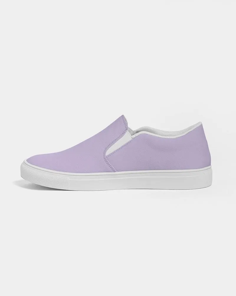 Pale Pastel Violet Slip-On Canvas Sneakers | Men's | Bright Pale Pastel Violet | C22M30Y0K0