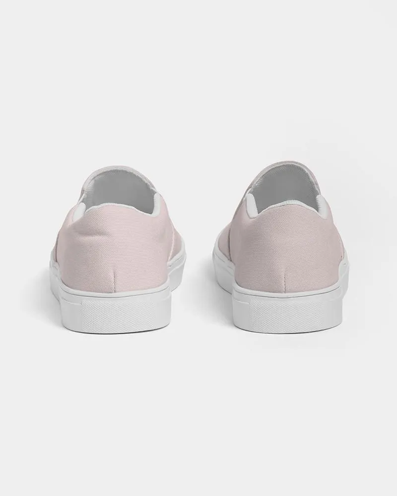 Pale Pink Slip-On Canvas Sneakers | Women's | Bright Pale Pink | C0M10Y5K0