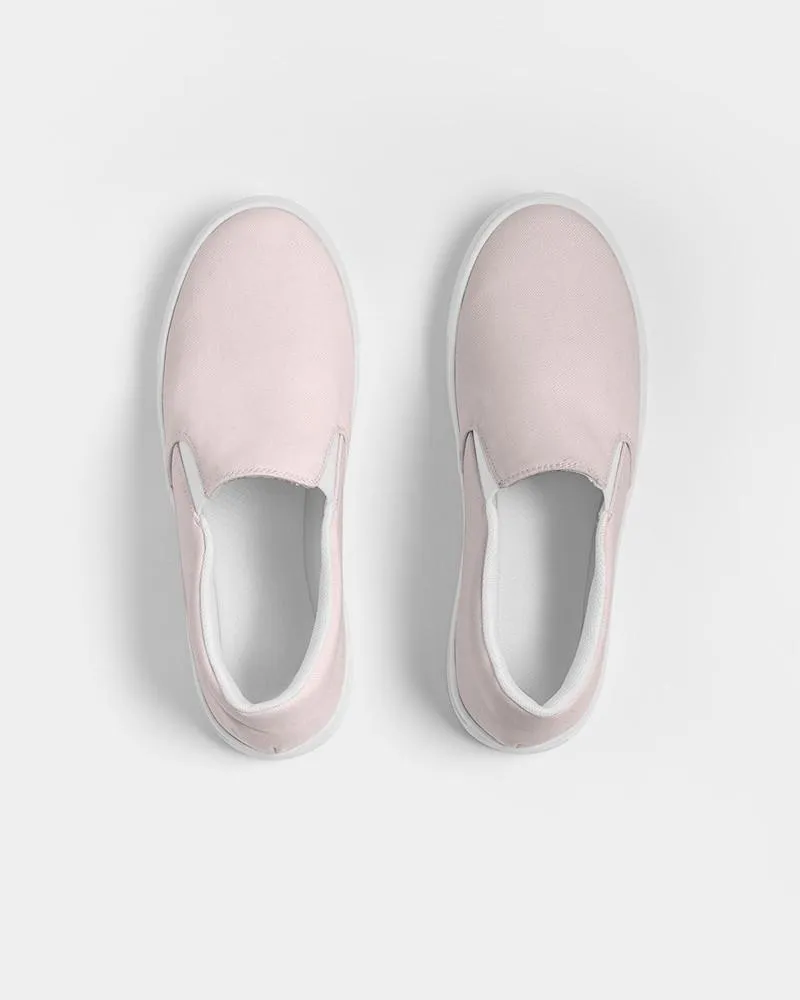 Pale Pink Slip-On Canvas Sneakers | Women's | Bright Pale Pink | C0M10Y5K0