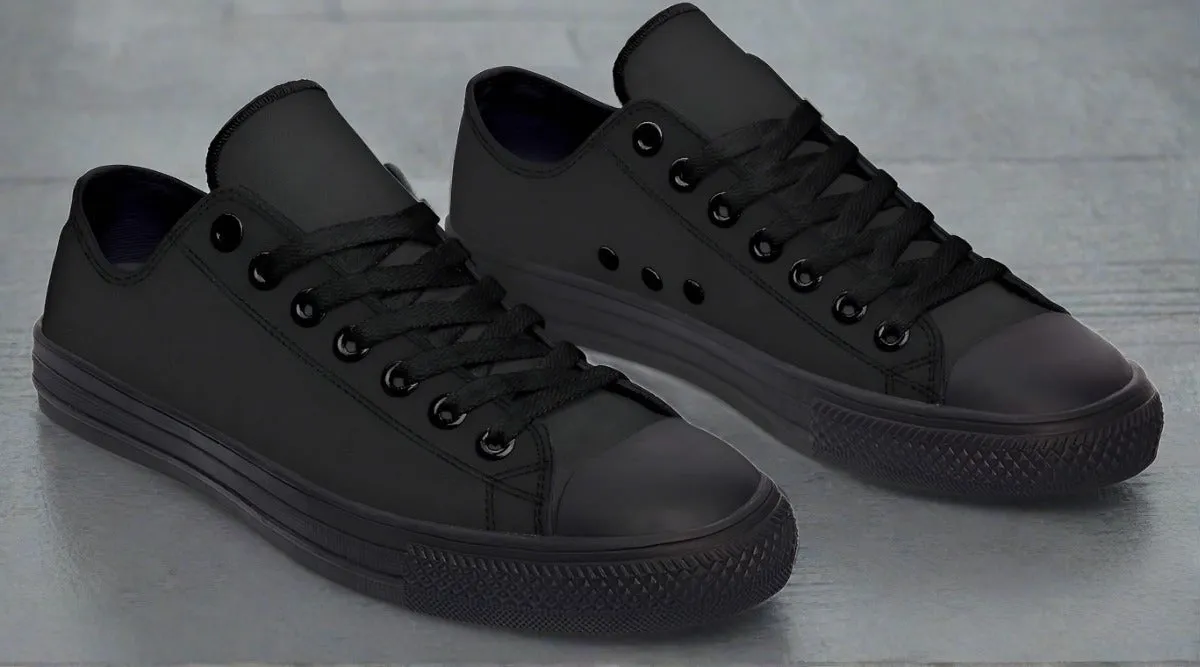 RAAD™ - Canvas High Top Canvas Sneakers - Black/Black Soles