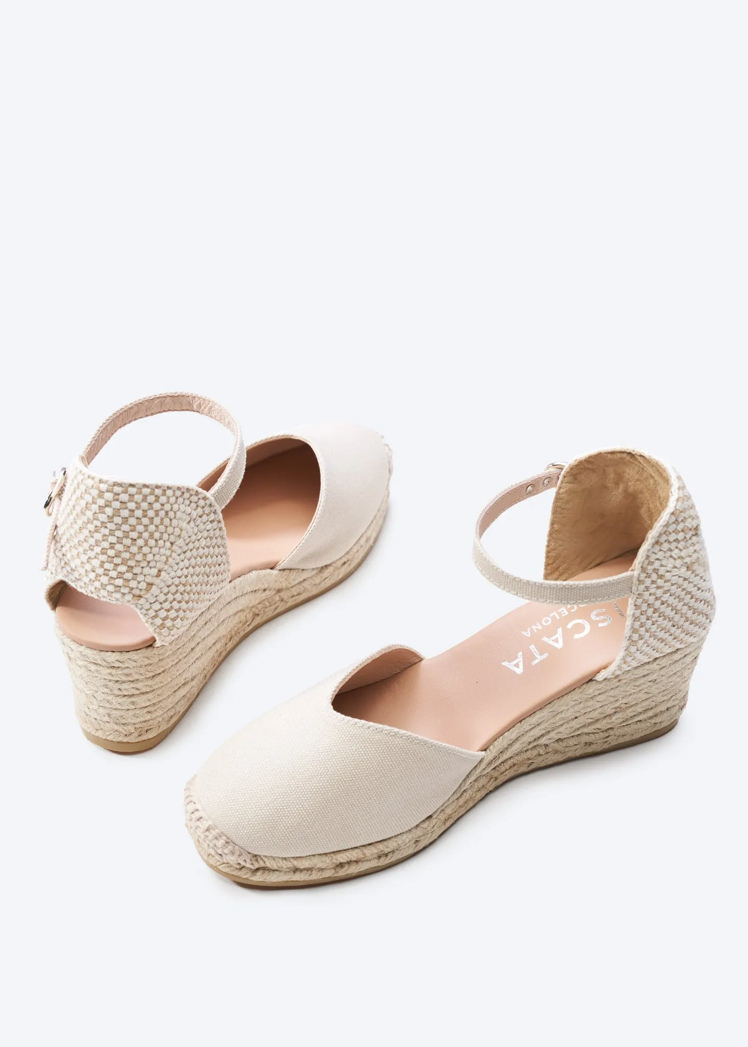 Reus Canvas Espadrille Wedges