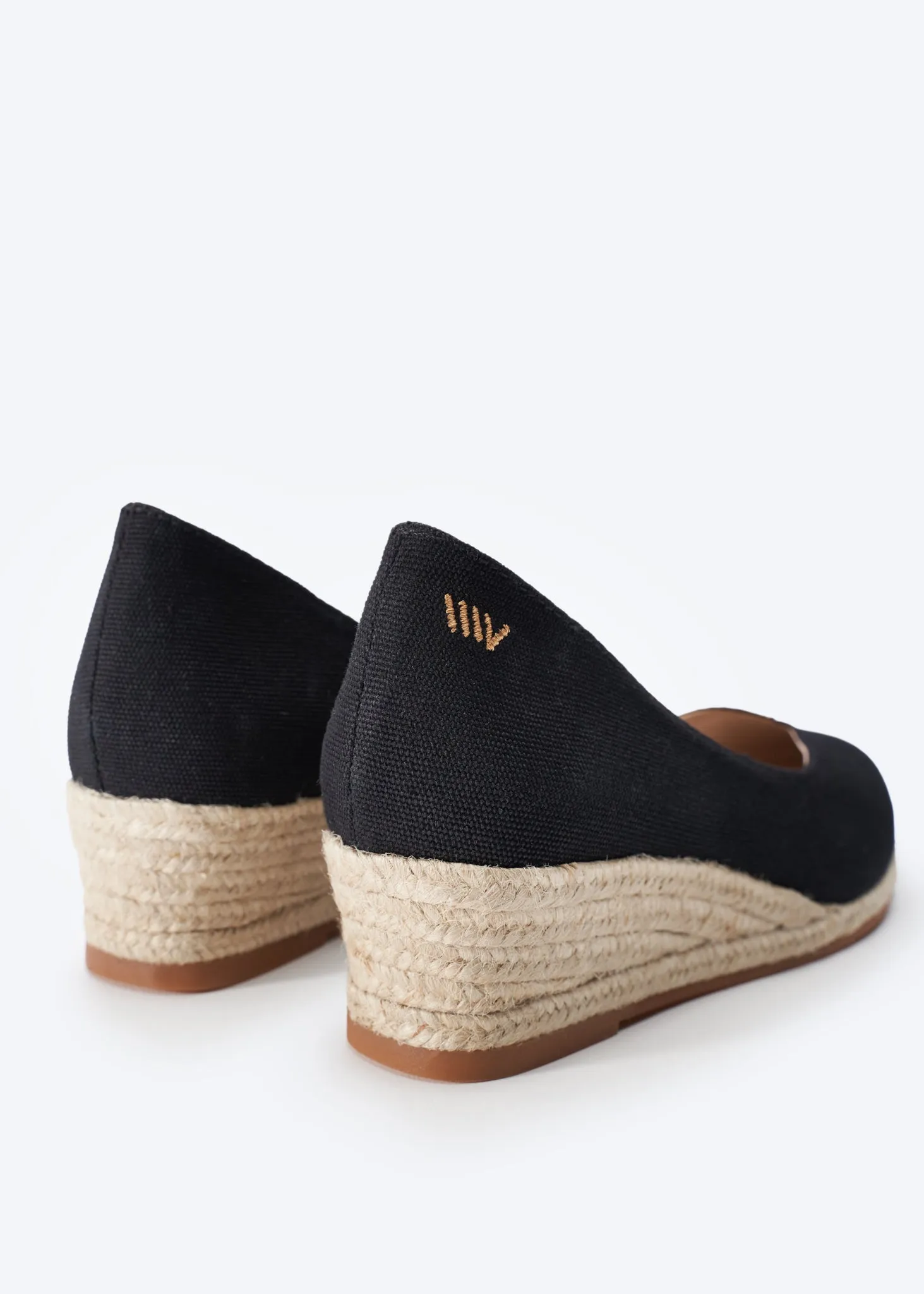 Riba Canvas Espadrille Wedges