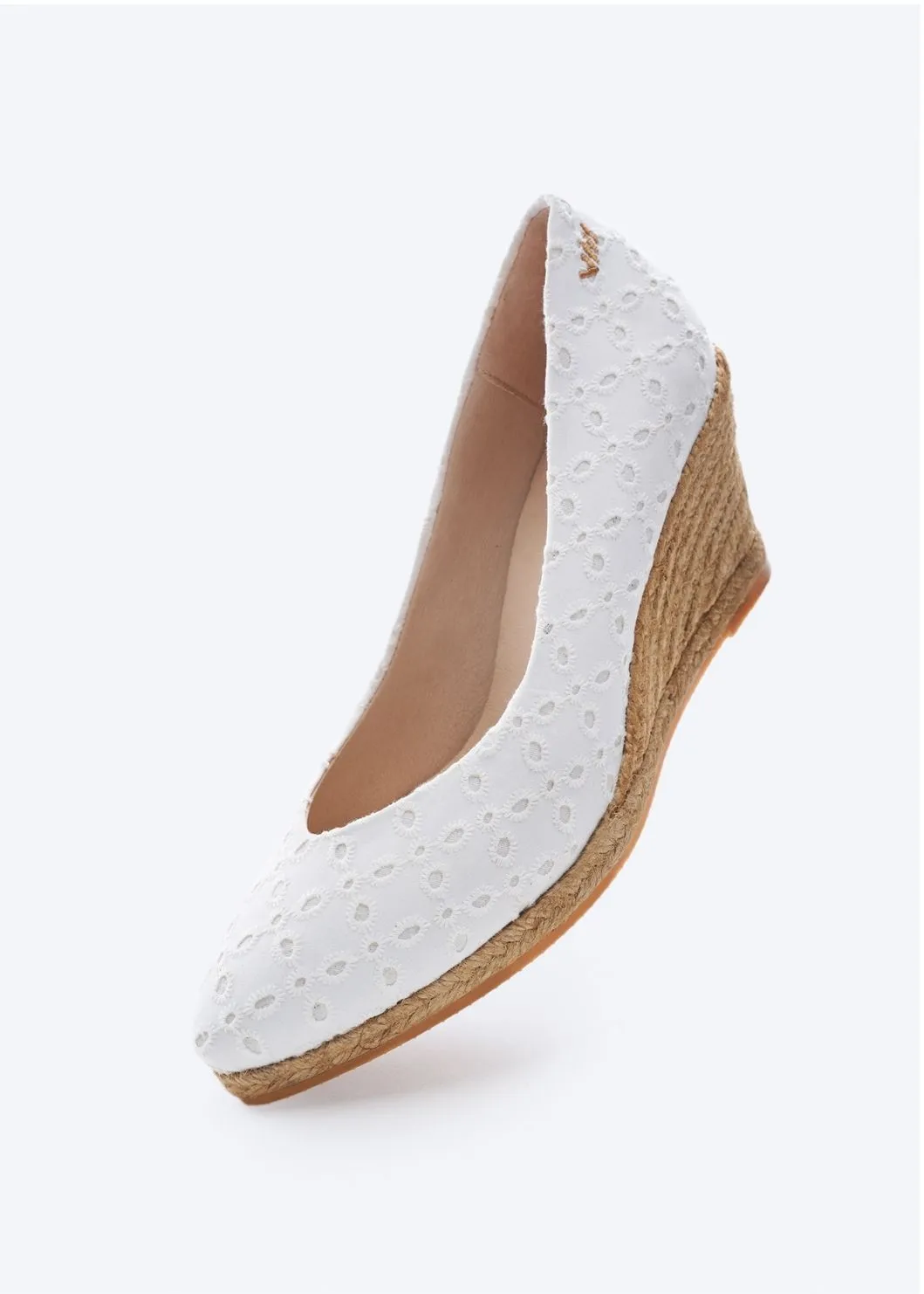 Roses Limited Edition Canvas V Cut Espadrille Wedges