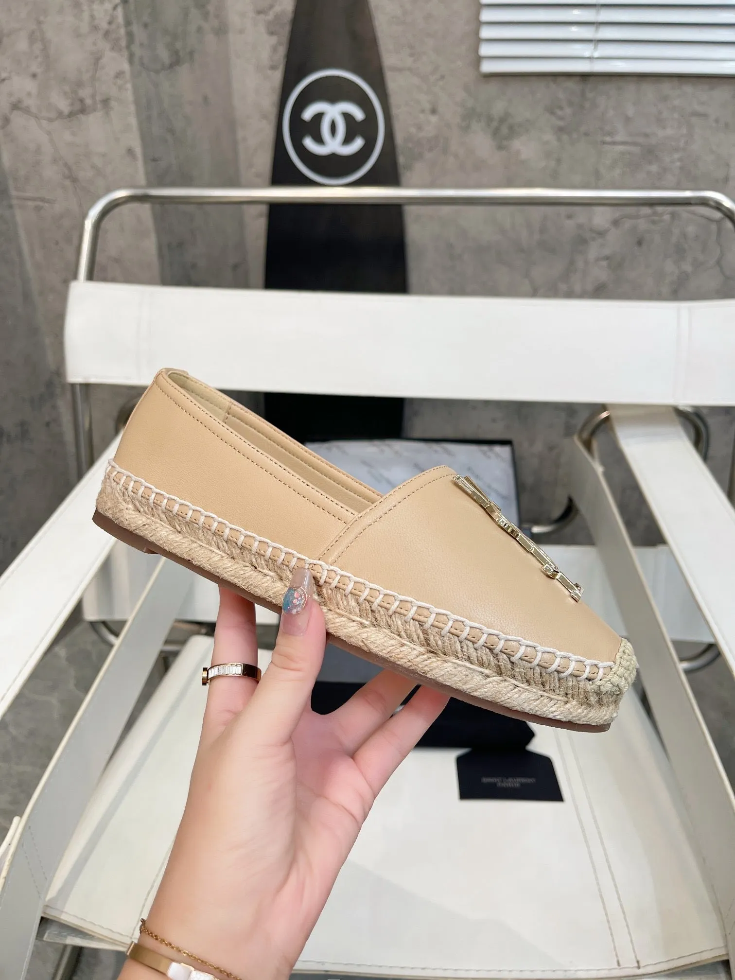 SE1120 Cassandre Espadrilles in Lambskin / Size4-11