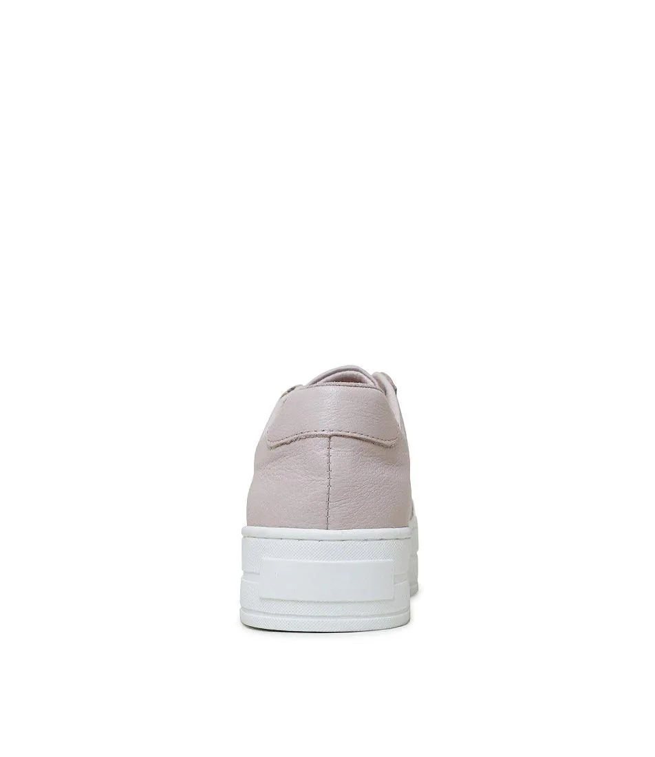 Shia Dusty Pink Leather Sneakers