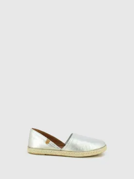 Silver Flat Espadrilles