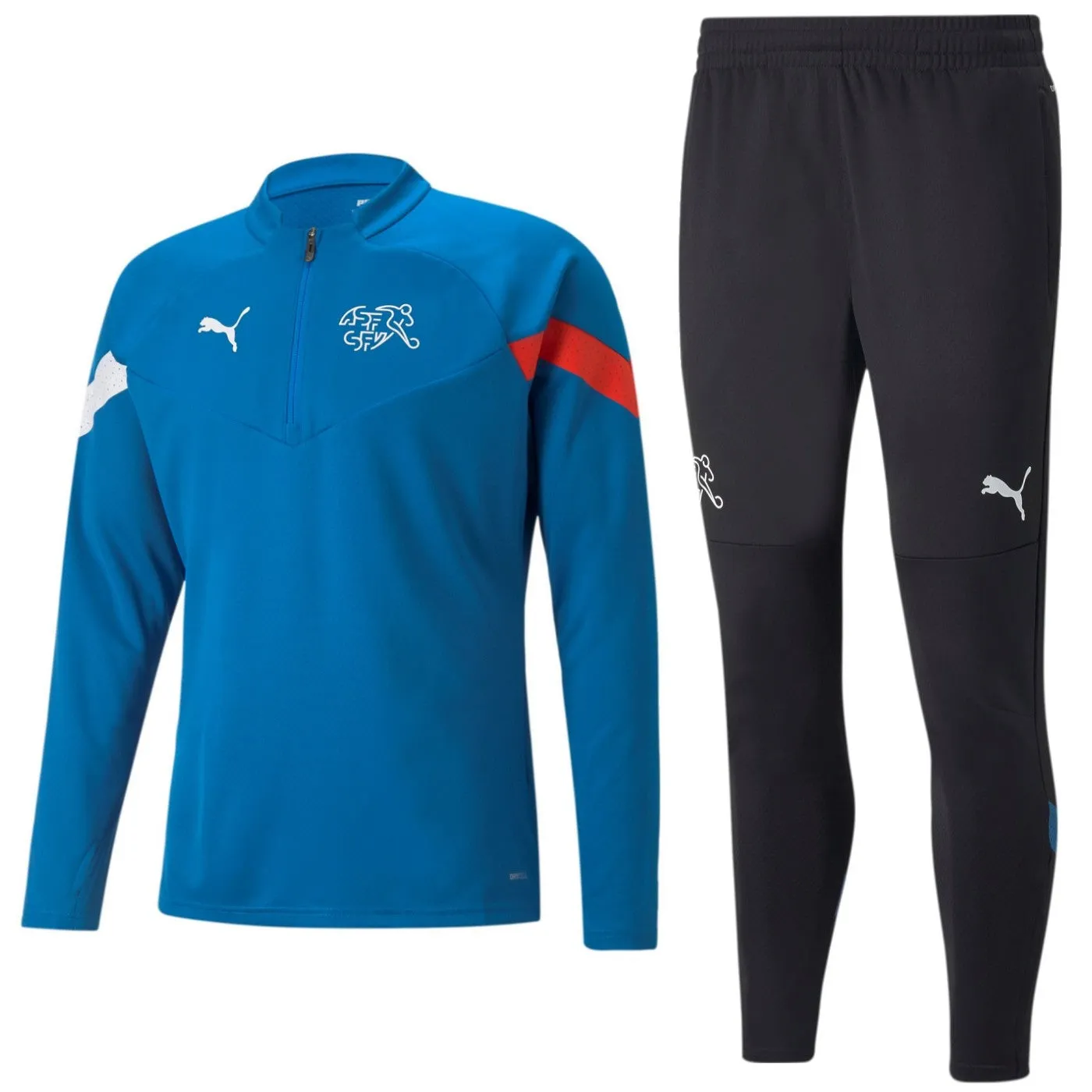 Switzerland blue/black training technical tracksuit 2022/23 - Puma