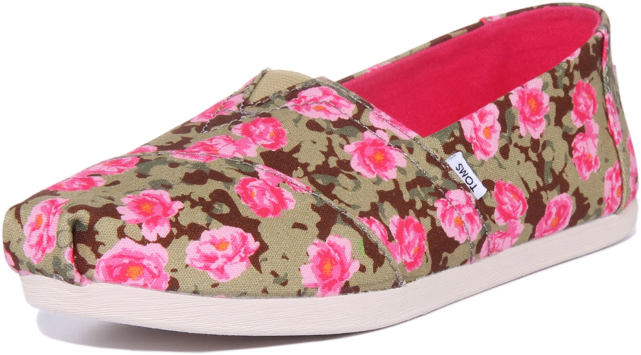 Toms Alpargata In Green Floral For Women