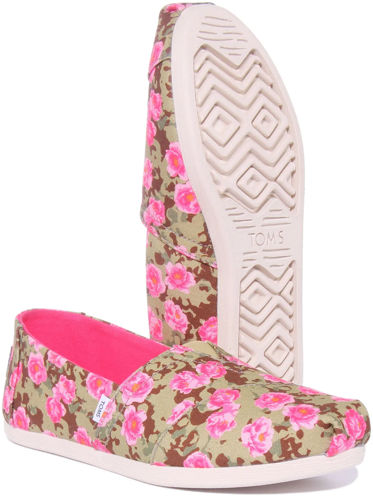 Toms Alpargata In Green Floral For Women