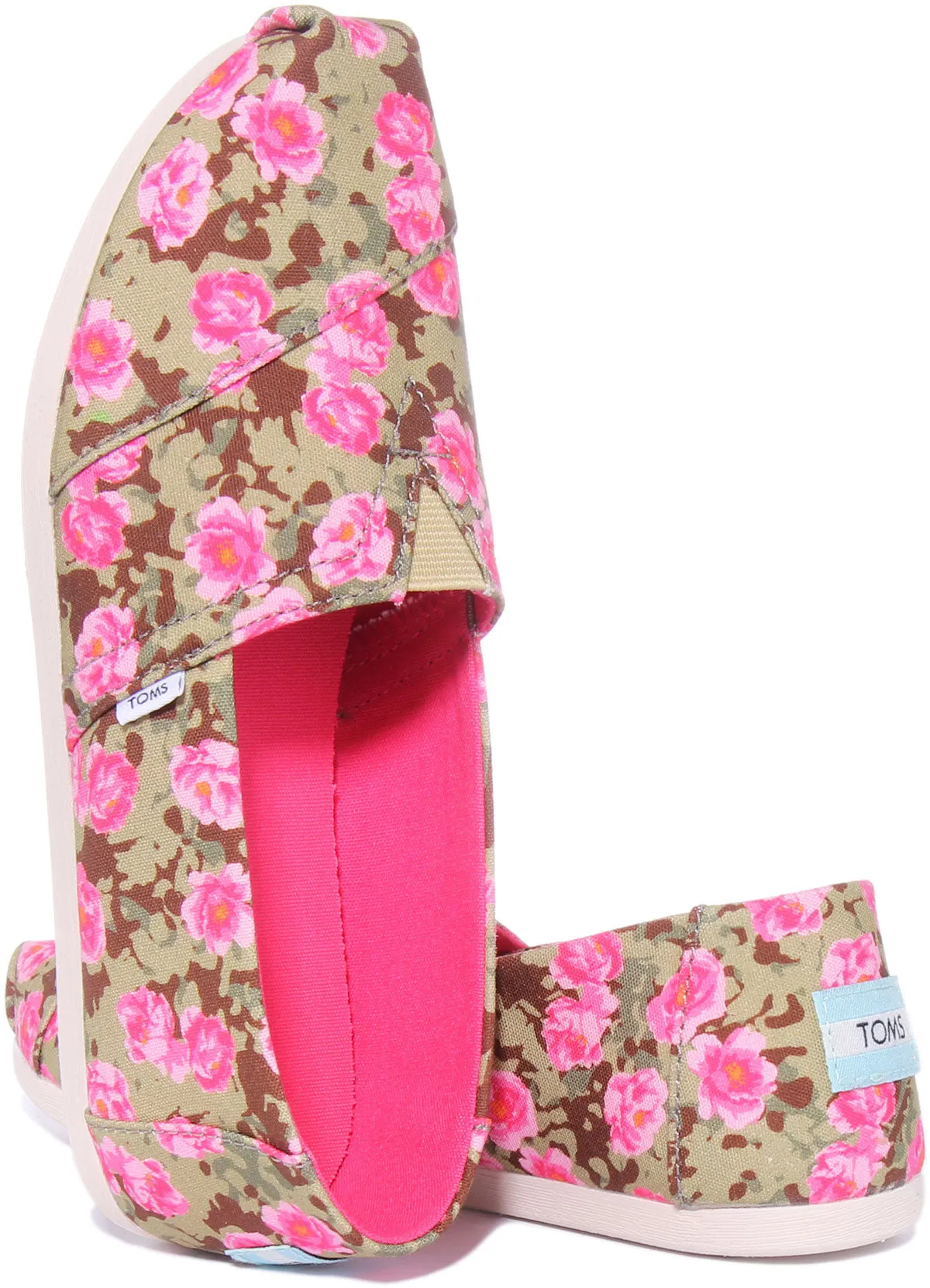 Toms Alpargata In Green Floral For Women