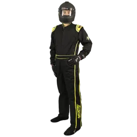 Velocity 5 Race Suit - Black/Fluo Yellow