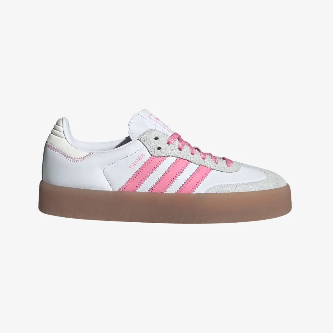 womens adidas sambae (cloud white/bliss pink)