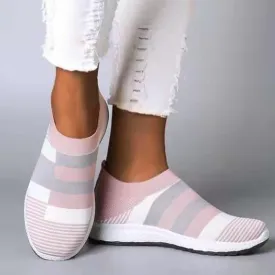 Women's knitting sock sneakers casual breathable slip on sneakers for summer