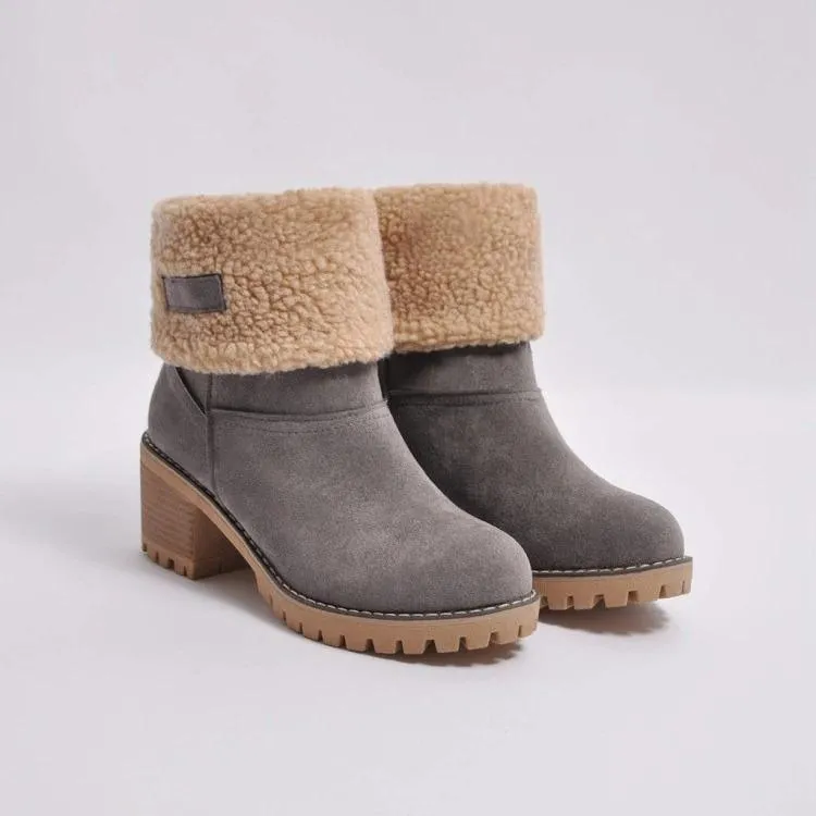 Women's Winter Boots with Fur for Warm Toes