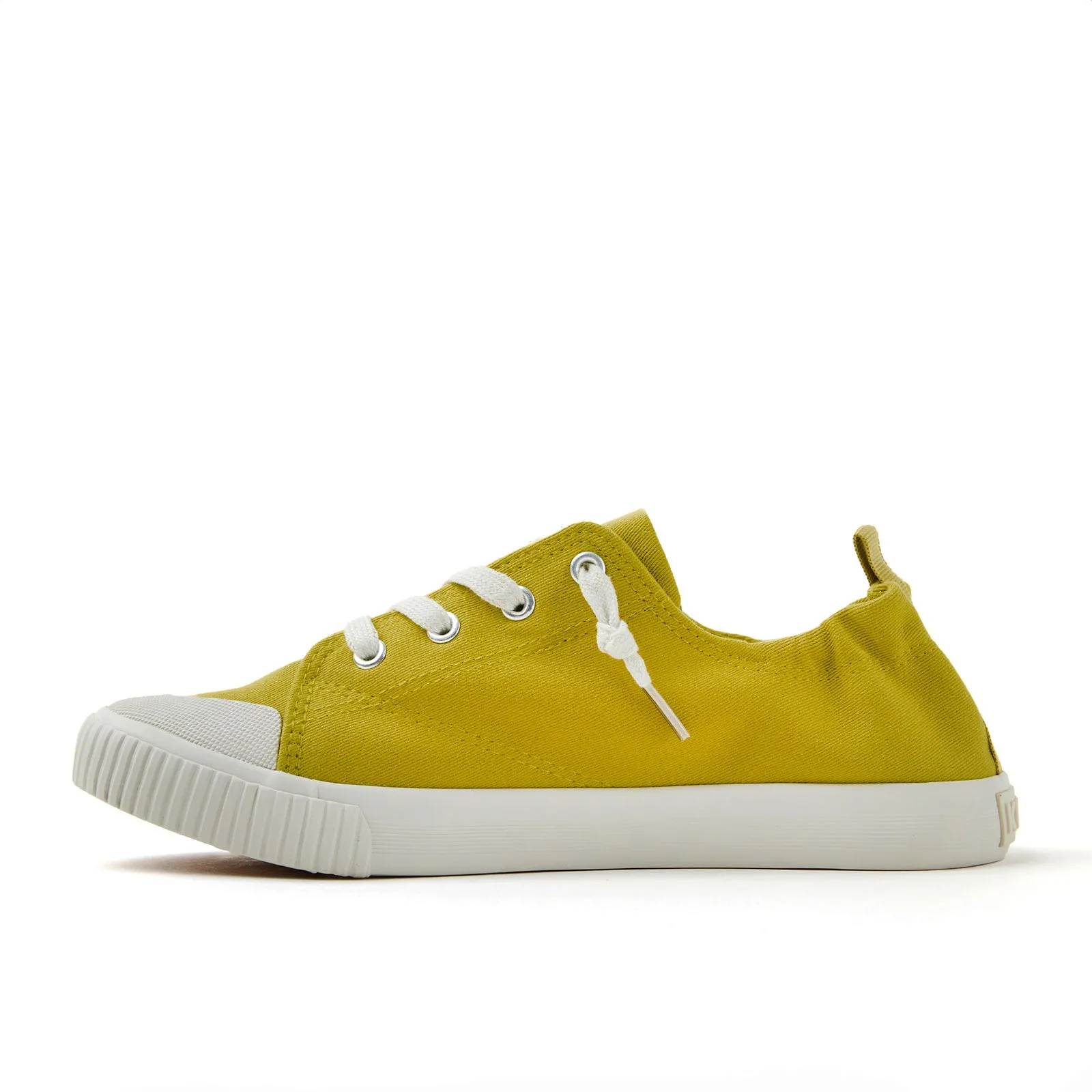 Yellow slip-on sneakers